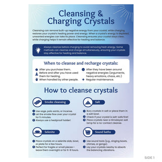 QuickStudy Guide 2.0 - Cleansing and Charging Crystals (PDF File) from Stonebridge Imports