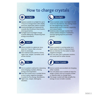 QuickStudy Guide 2.0 - Cleansing and Charging Crystals (PDF File) from The Rock Space