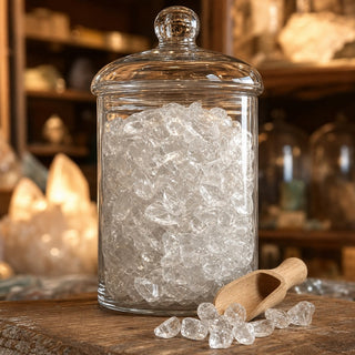 Clear Quartz B Tumbled Stones - Semi-Polished (Assorted) from Stonebridge Imports