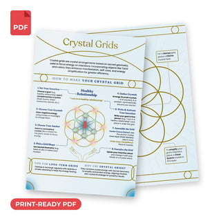 QuickStudy Guide 2.0 - Crystal Grids (PDF File) from The Rock Space
