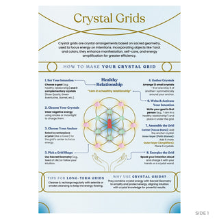 QuickStudy Guide 2.0 - Crystal Grids (PDF File) from The Rock Space