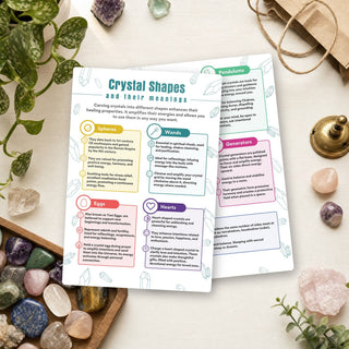QuickStudy Guide 2.0 - Crystal Shapes and Their Meanings (PDF File) from The Rock Space