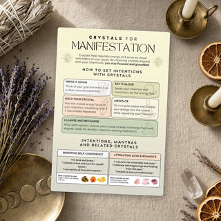 QuickStudy Guide 2.0 - Crystals for Manifestation (PDF File) from The Rock Space