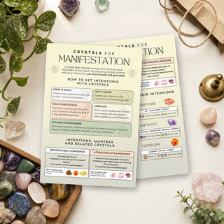 QuickStudy Guide 2.0 - Crystals for Manifestation (PDF File) from The Rock Space