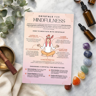 QuickStudy Guide 2.0 - Crystals for Mindfulness (PDF File) from The Rock Space