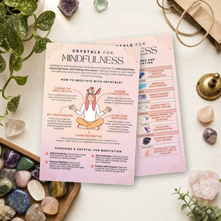 QuickStudy Guide 2.0 - Crystals for Mindfulness (PDF File) from The Rock Space