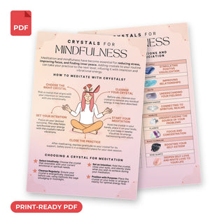 QuickStudy Guide 2.0 - Crystals for Mindfulness (PDF File) from The Rock Space