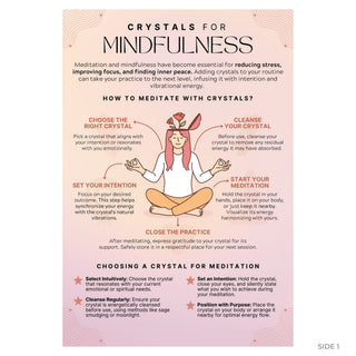 QuickStudy Guide 2.0 - Crystals for Mindfulness (PDF File) from The Rock Space