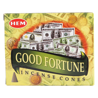 Good Fortune Hem Incense Cones - 10 Pack from The Rock Space