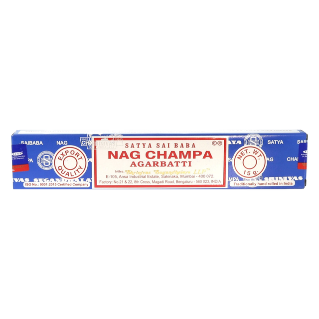 Nag Champa Agarbatti Satya Incense Sticks - 12 Sticks from The Rock Space