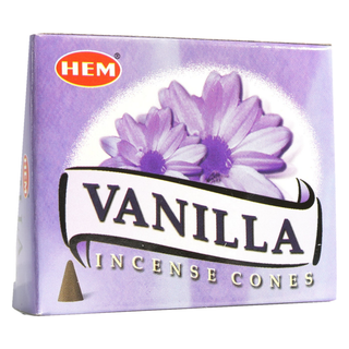 Vanilla Hem Incense Cones - 10 Pack from The Rock Space