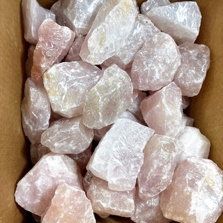 Rose Quartz A #1 Chunk - 20kg Box - 3-5" from Stonebridge Imports