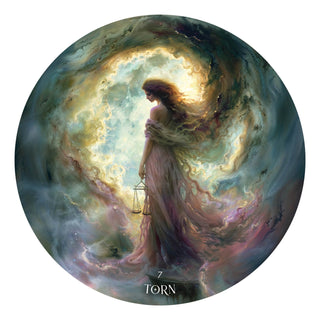 The Dark Moon Oracle — card 7, Torn