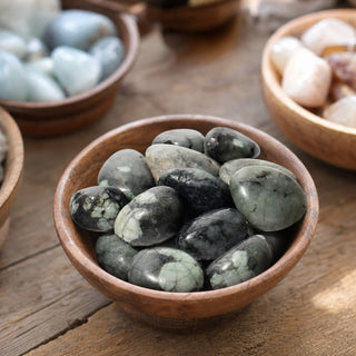Emerald B Tumbled Stones from The Rock Space