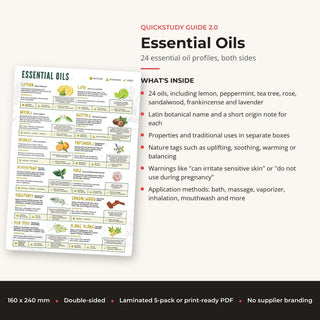 QuickStudy Guide 2.0 - Essential Oils (PDF File) from The Rock Space