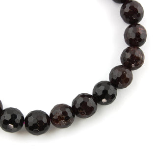 Garnet B Faceted Round Bracelet - 8mm from The Rock Space