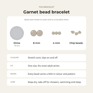 Garnet Bead Bracelet from Stonebridge Imports