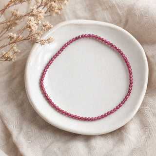 Garnet Bracelet - 2-3mm from Stonebridge Imports