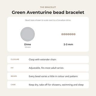 Green Aventurine Bracelet - 2-3mm from Stonebridge Imports