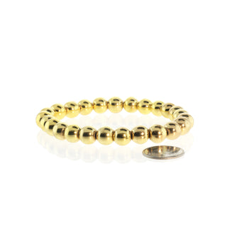 Hematite Electroplated Bead Bracelet (Enhanced) from The Rock Space