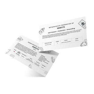 Stone Meaning Cards - Hematite - 10 Pack from Stonebridge Imports