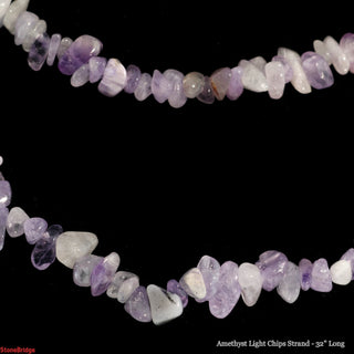 Amethyst Light Chip Strands - 5mm to 8mm    from The Rock Space