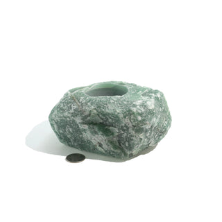 Green Aventurine Rough Candle Holders    from The Rock Space