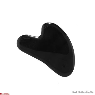 Black Obsidian Gua Sha Board Facial Tools    from Stonebridge Imports