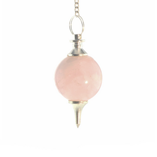 Rose Quartz Ball and Point Pendulum - 3 Pack from The Rock Space