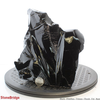 Obsidian Black Boulder Cut-Base U#11 - 9 1/2"    from The Rock Space