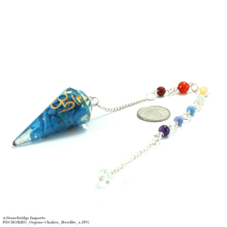 Orgone Howlite Chakra Pendulum    from The Rock Space