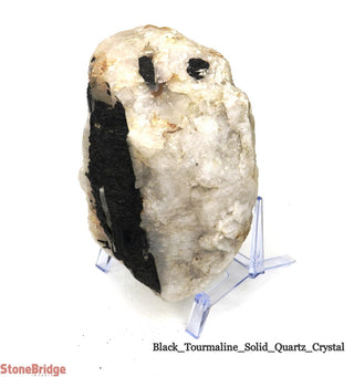 Black Tourmaline on Quartz Matrix U#7    from The Rock Space