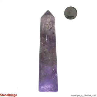 Amethyst Obelisk A #4 E Tall 4 1/4" to 6"    from The Rock Space