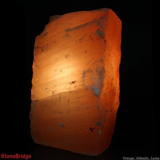 Selenite Orange Lamp - 8" from The Rock Space