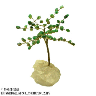 Green Aventurine Gem Tree W/ Wire Trunk 6"    from The Rock Space