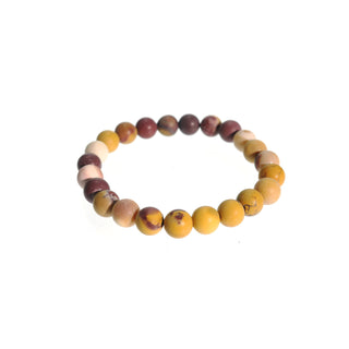 Mookaite Jasper Bead Bracelet 8mm Matte   from The Rock Space