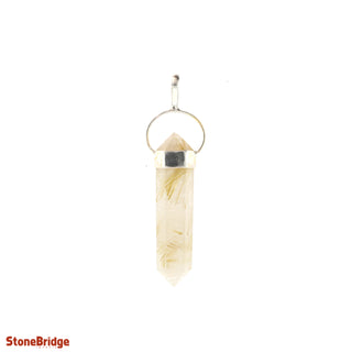 Rutilated Quartz Double Terminated Pendant    from Stonebridge Imports