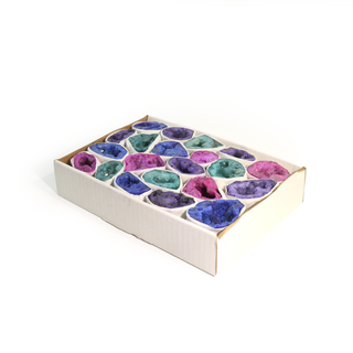 Dyed Quartz Geode Box - 18 to 25pc Set    from The Rock Space