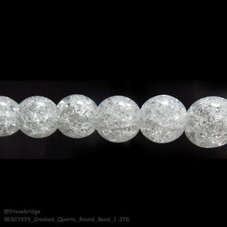 Crackle Quartz Round Strand 15" - 6mm    from The Rock Space