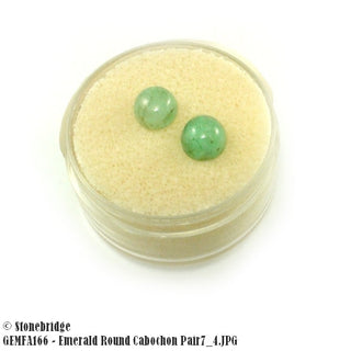 Emerald Gemstone - Round Cut Pair    from Stonebridge Imports