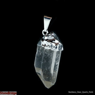 Clear Quartz Natural Point Necklace on suede cord    from The Rock Space