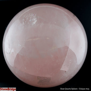 Rose Quartz Sphere U#25 - 4 1/4"    from The Rock Space