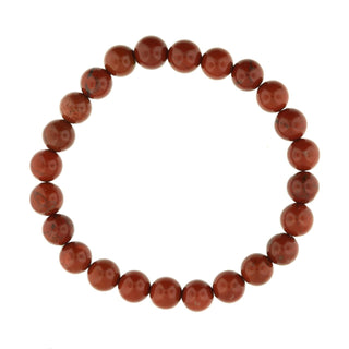 Red Jasper Round Bracelet - 8mm from The Rock Space