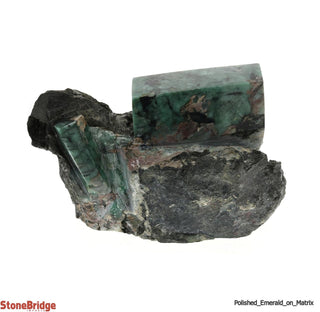 Polished Emerald on Matrix - U13    from The Rock Space