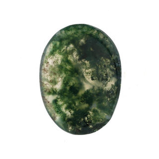 Green Moss Agate Worry Stone    from The Rock Space