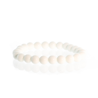 Jade White Bracelet 8mm   from The Rock Space
