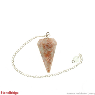 Sunstone Pendulum 6 Facets & Bead from The Rock Space