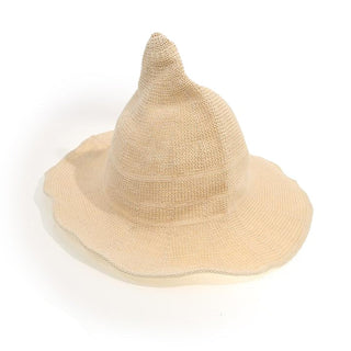 Modern Knit Wool Witch Hat Beige   from The Rock Space