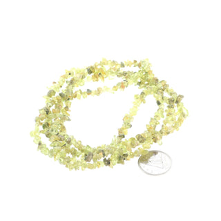 Peridot Bead Strand 32" - 3-5mm Chip from The Rock Space