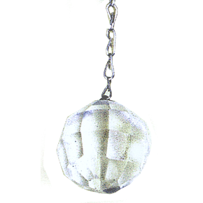 Multi Faceted Clear Quartz Sphere - Pendulum    from The Rock Space